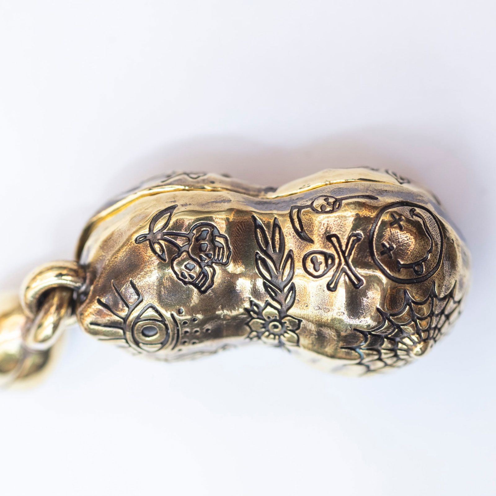 【即日発送可能】TATTOO PEANUTS (LARGE) (SLIDE) (BRASSxSILVER)