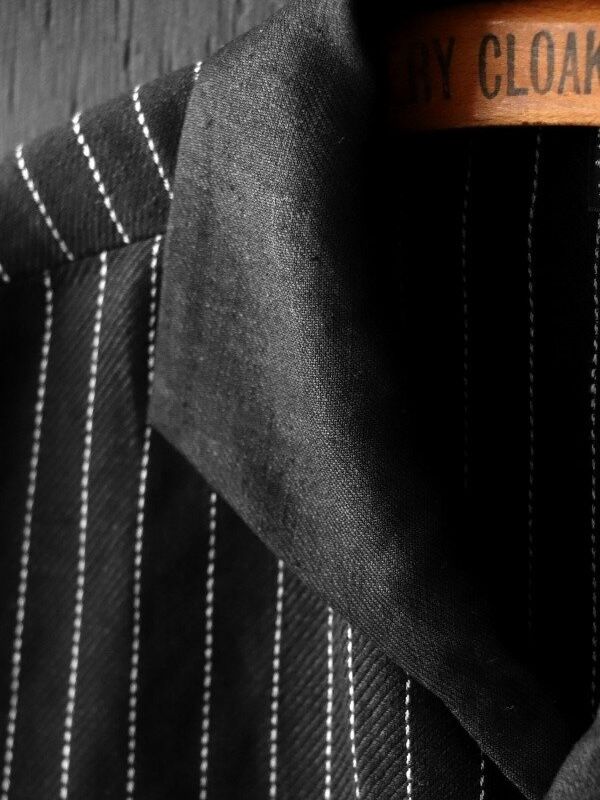 ITALIAN COLLAR 2 TONE “GIGORO” JACKET (RAIN STRIPE)