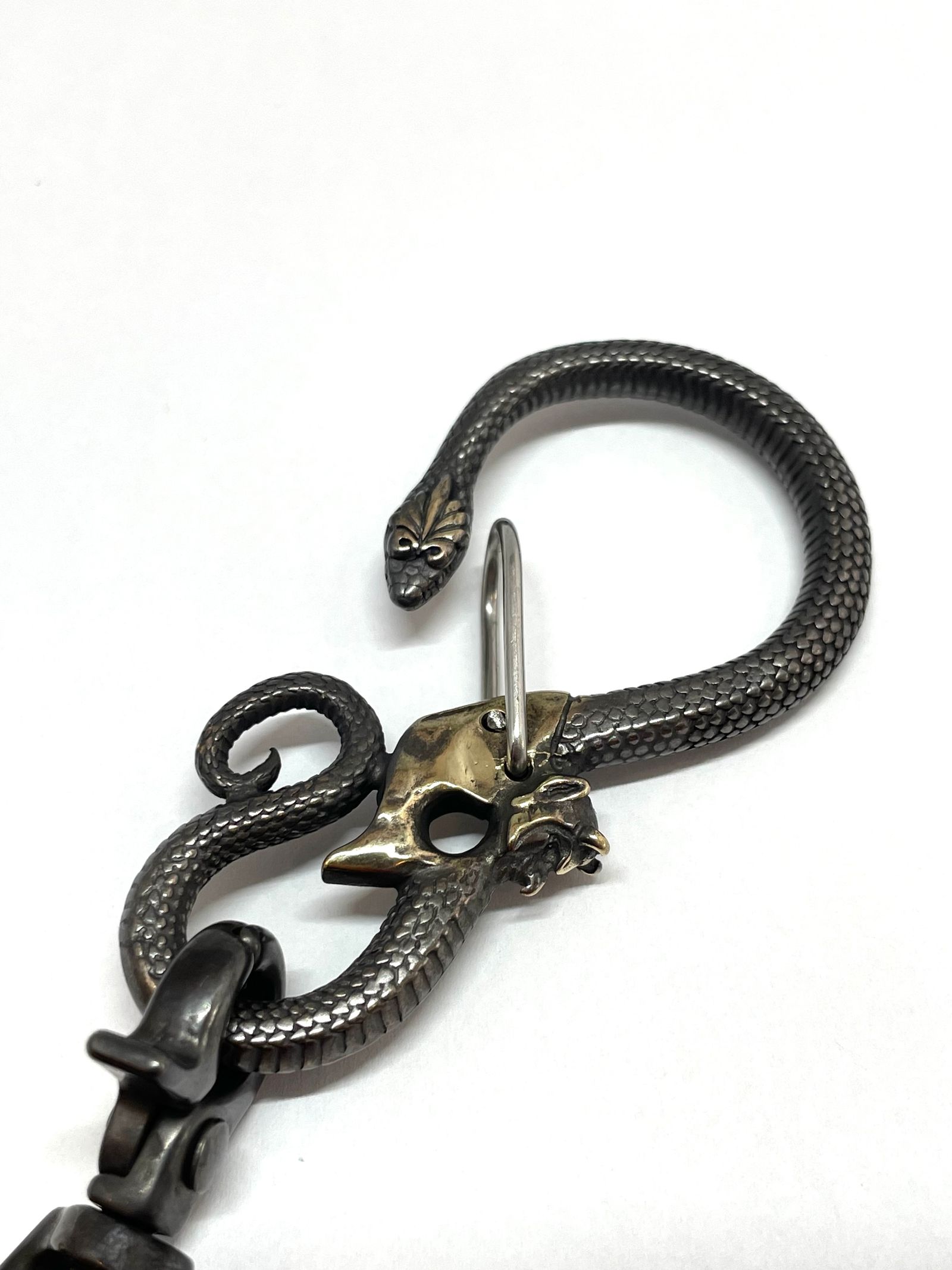 BLACKSNAKE & DEVIL KEYHOLDER(BRASS)