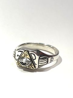 EYE OF PROVIDENCE RING (SILVER×BRASS)