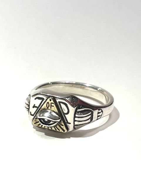 EYE OF PROVIDENCE RING (SILVER×BRASS)
