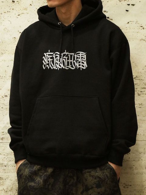 MOZYSKEY×SKANDA "疾風迅雷" PARKA (BLACK) / 別注パーカー (ブラック)