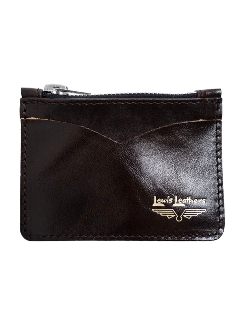 COIN WALLET (BROWN WITH BLACK ZIP)