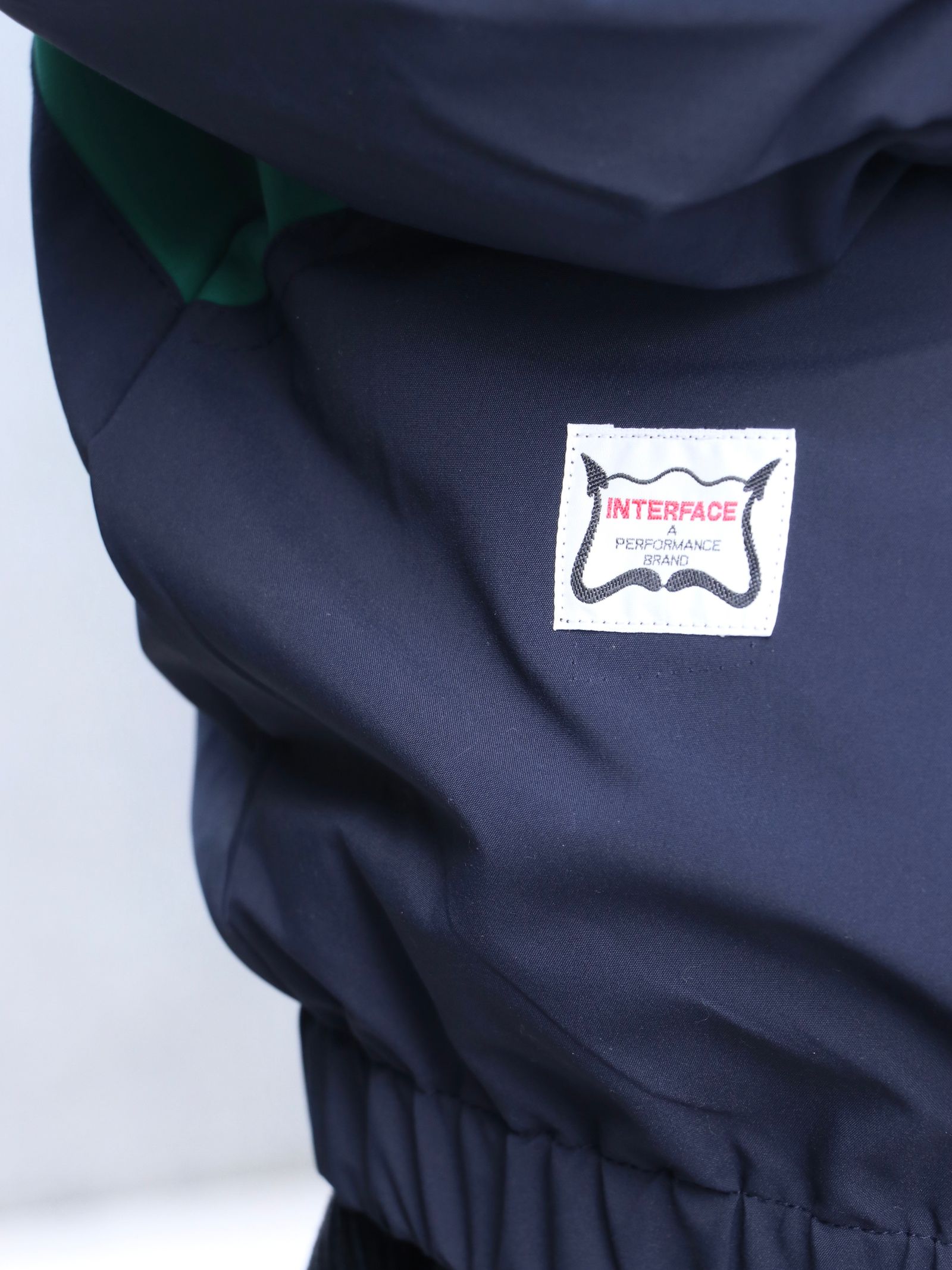 NYLON ANORAK (NAVYxGREENxWHITE)