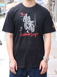 THE LEATHER BOYS T-SHIRT "BIKE" (BLACK)