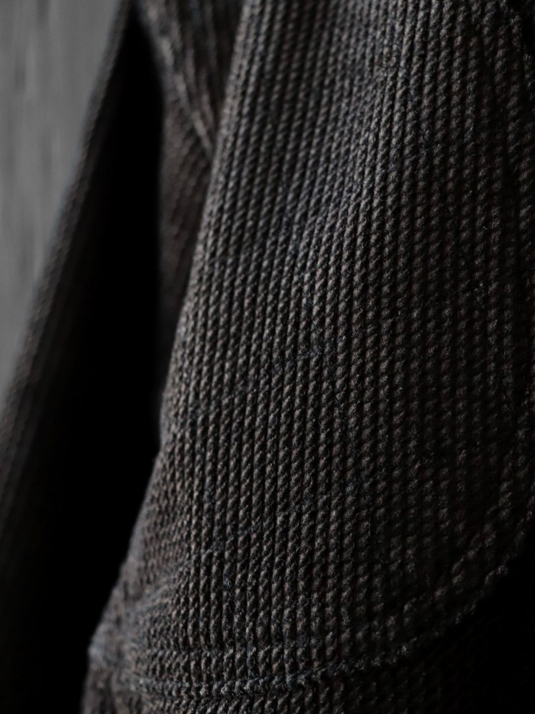 RIPPLE CORD AIM JACKET (CHARCOAL BLACK)