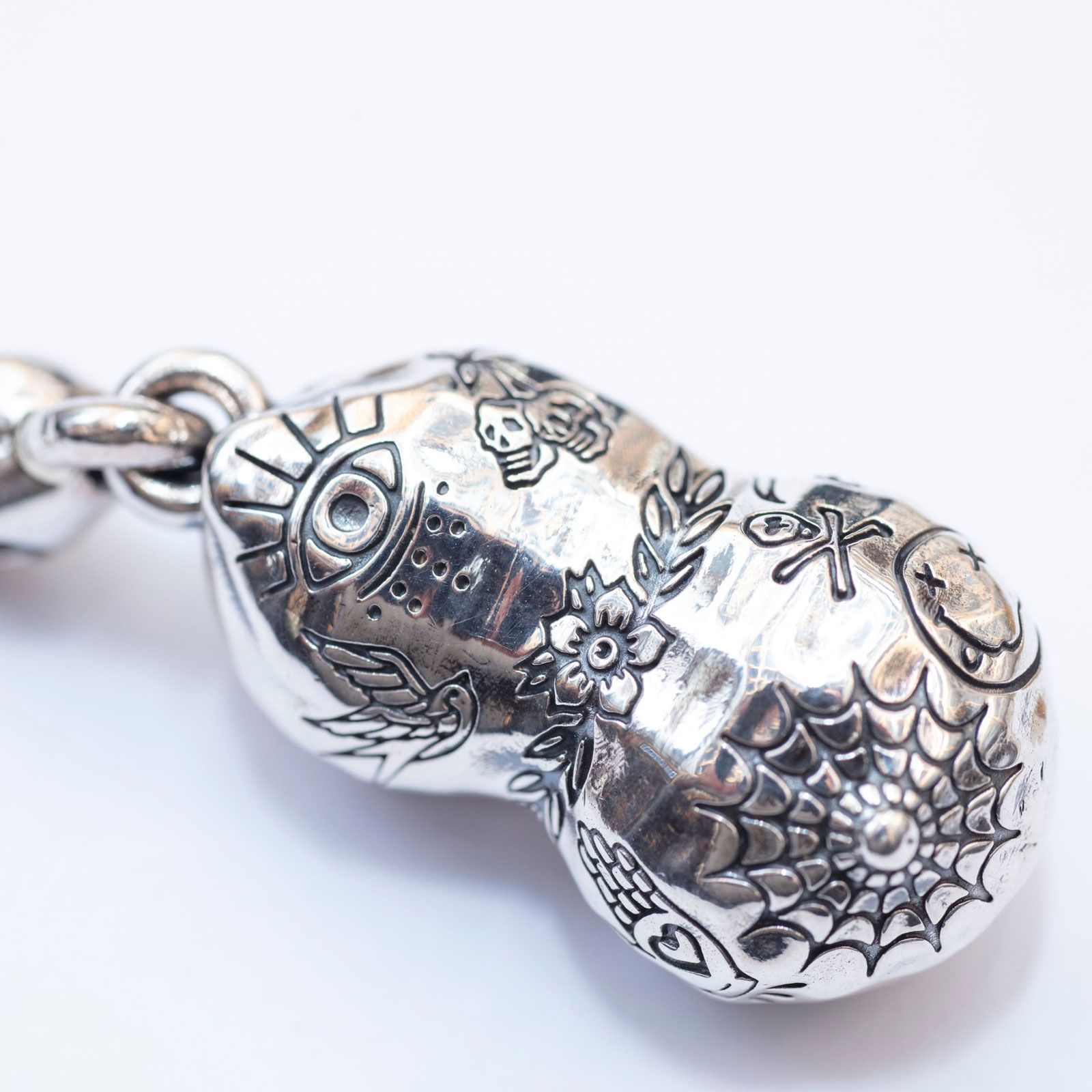 【即日発送可能】TATTOO PEANUTS (MEDIUM) (SLIDE) (SILVERxK10YELLOW GOLD)