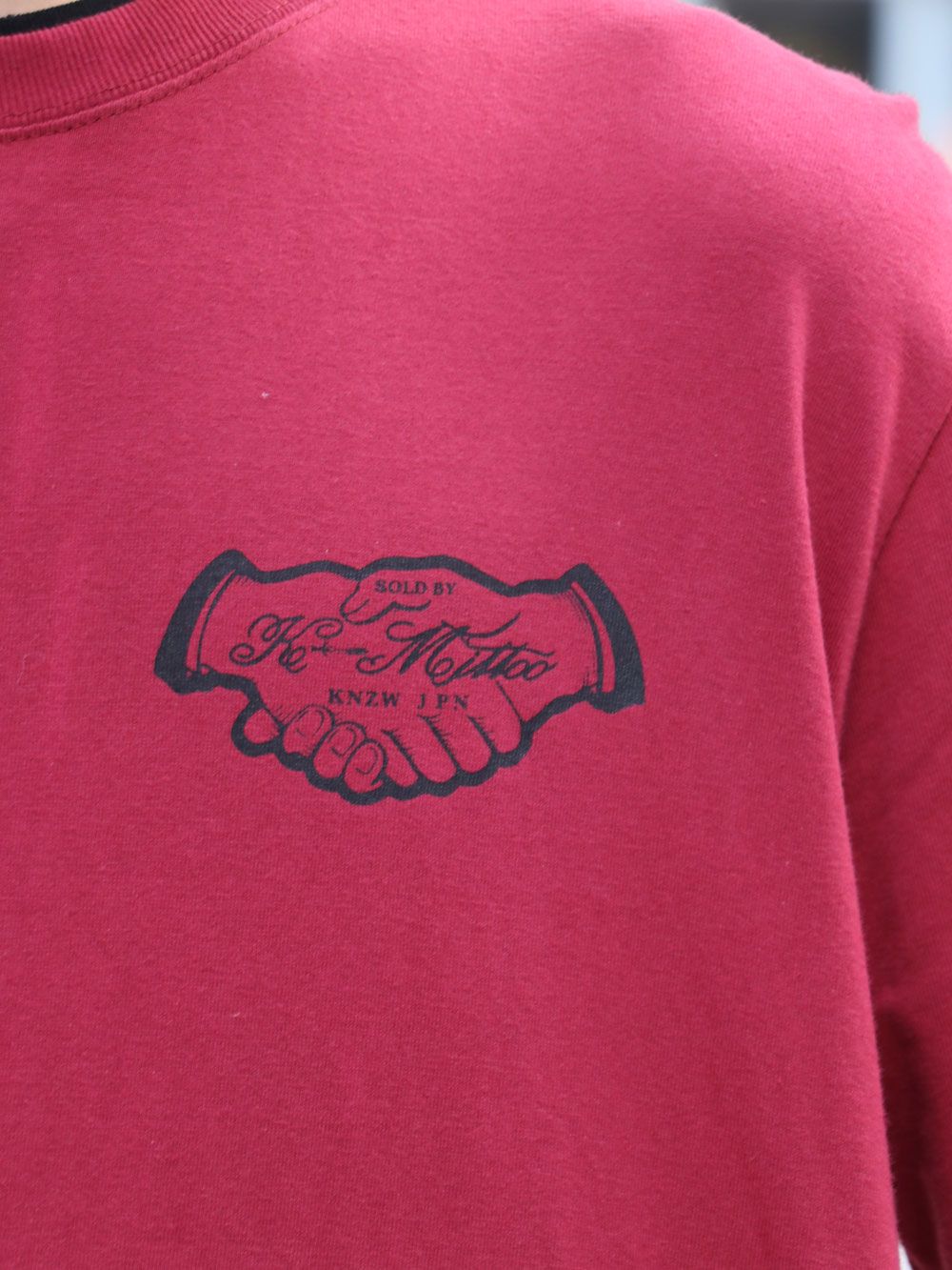 オリジナル ブリーチロングスリーブTシャツ(バーガンディ) / ORIGNAL HEAVY OZ BLEACH L/S TEE  (BURGUNDY)