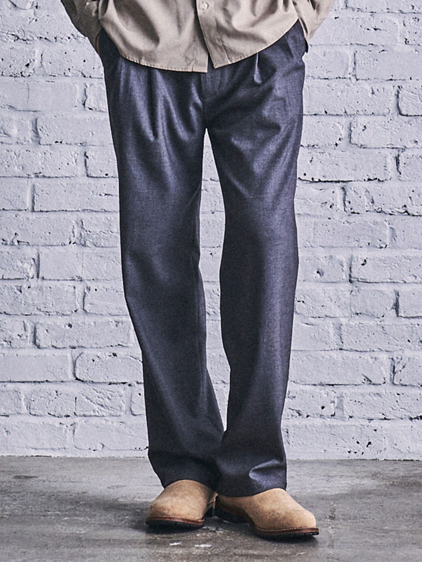 ワイド スラックス / WIDE SLACKS (CHARCOAL GRAY)