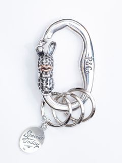 CARABINER BUNNY PEANUTS (SILVER925xPINK GOLD K10)