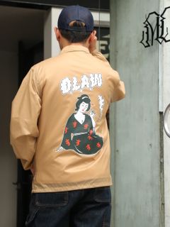 "S" LADY BOA COACH JACKET (BEIGE)