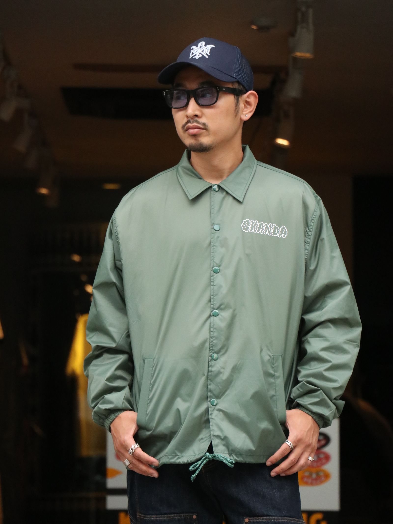 "S" LADY BOA COACH JACKET (GREEN)