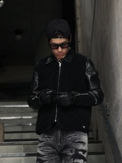 BOAとPUNKでギャップを作る。冬のシングルライダースタイル