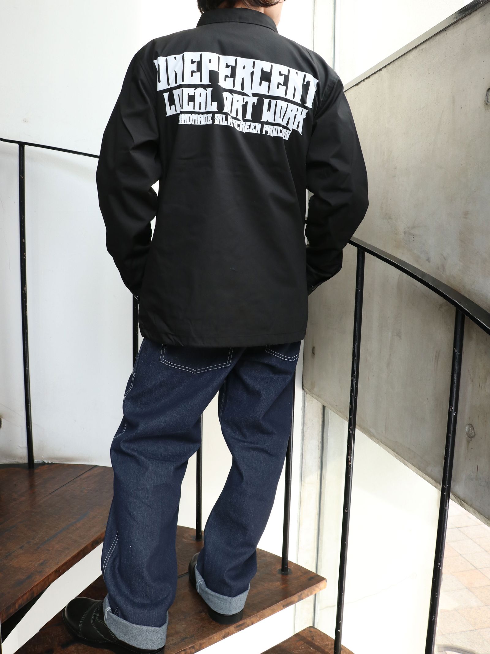 SKANDA ORIGNAL T/C コーチジャケット (ブラック) / SKANDA ORIGNAL  T/C COACH JACKET (BLACK)
