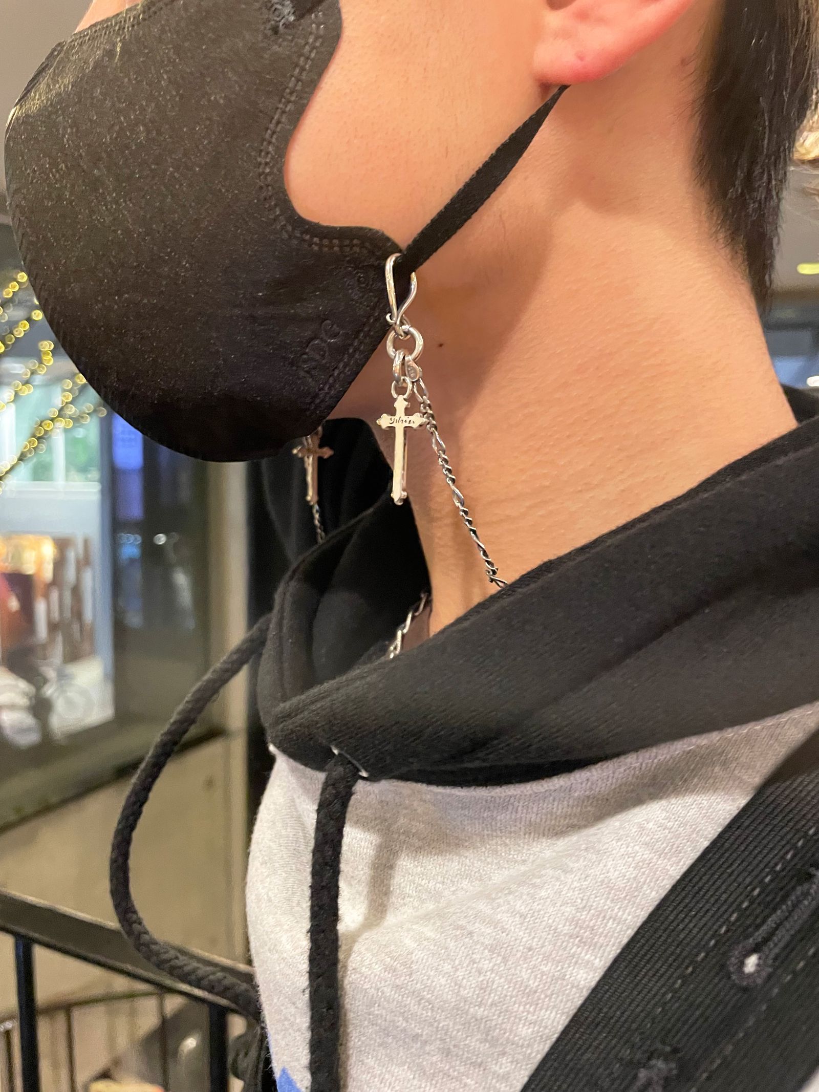 CROSS MASK CHAIN (SILVER925)