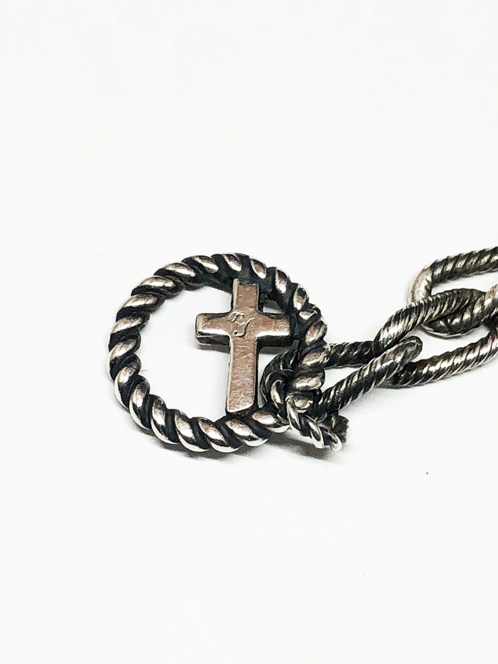 SNAKE & CROSS NECKLACE CHAIN 50cm (SILVER925)