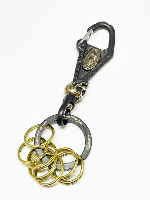 【即日発送可能】COFFIN BRASS KEYHOLDER (BLACK)