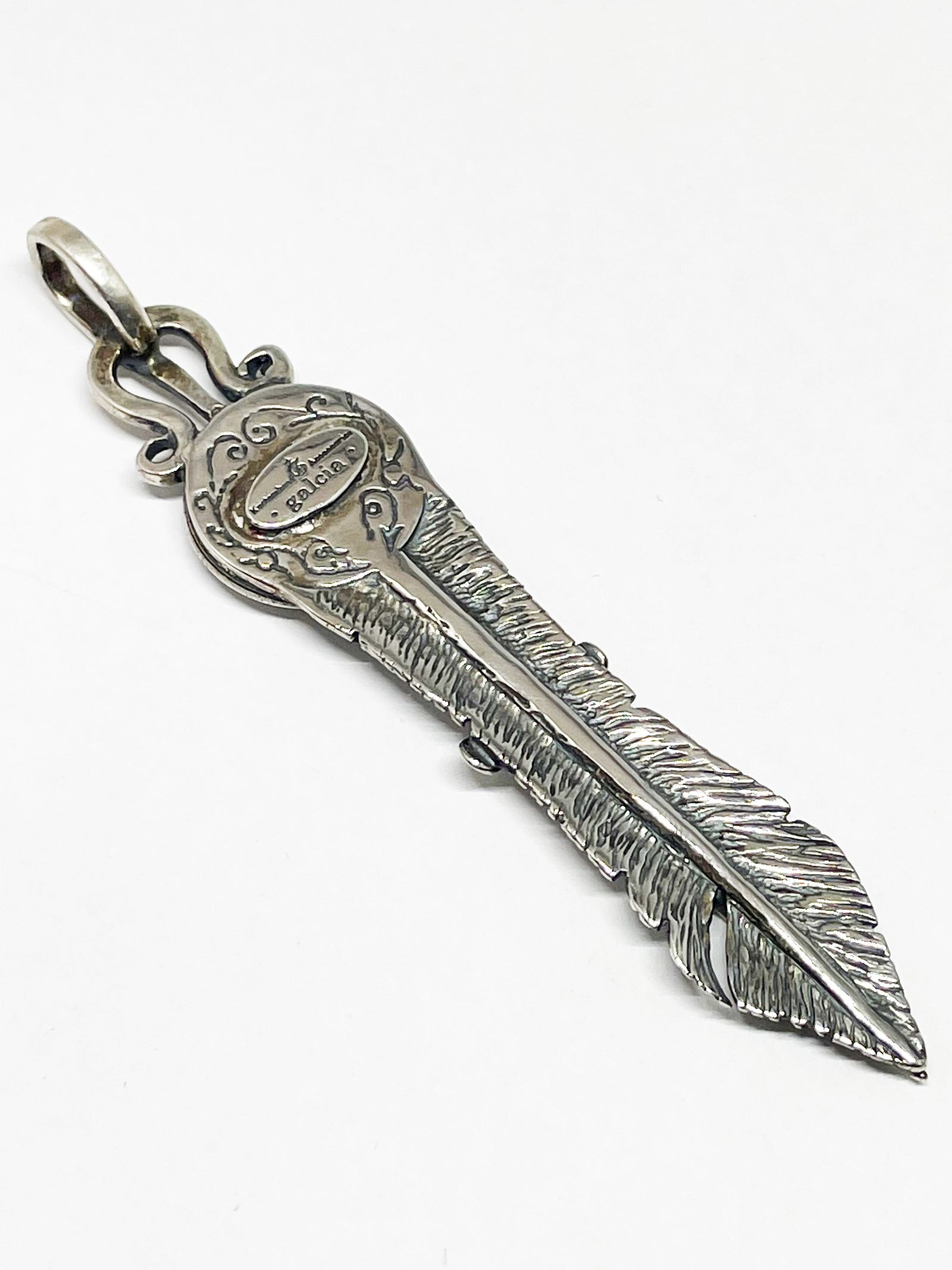 AGUILA MEXICANA FEATHER (LARGE) (SILVER925)