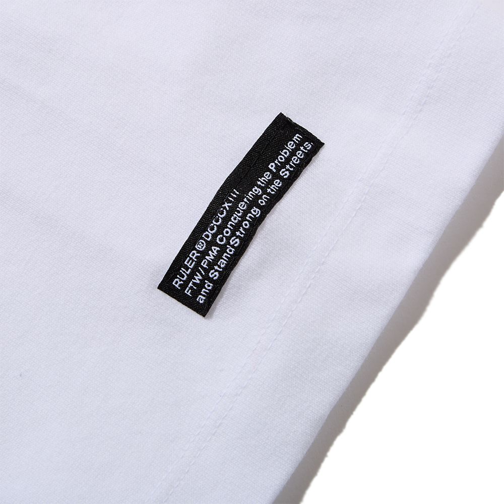 REBELLION RAGRAN 3/4 TEE (WHITE)