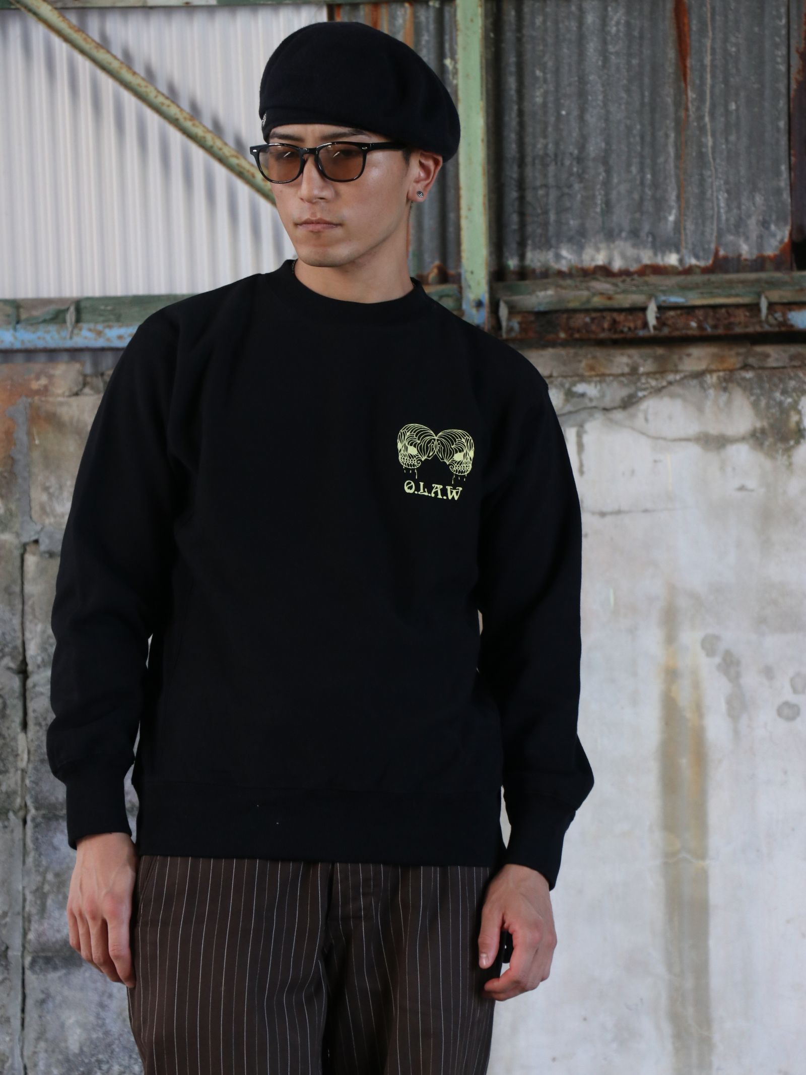 Entourage 12OZ CREW NECK SWEAT (BLACK)