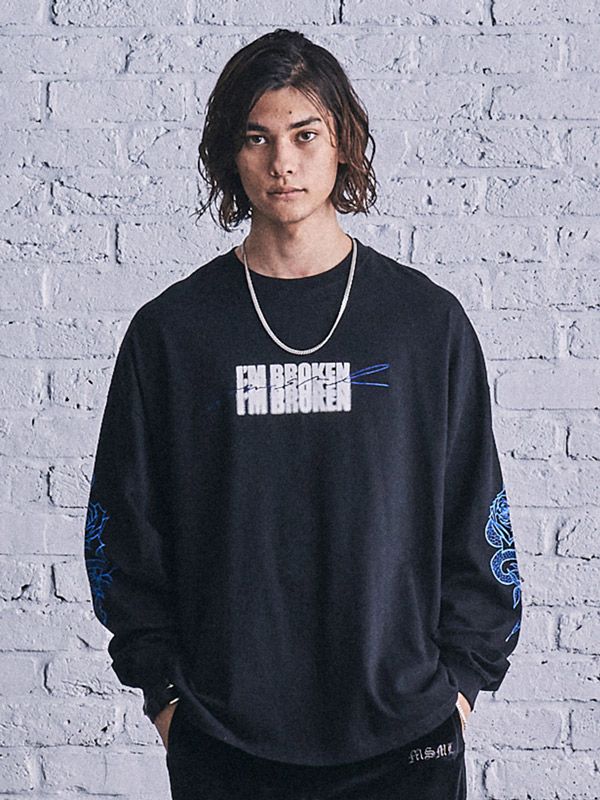 I'M BROKEN L/S T-SHIRT (BLACK)