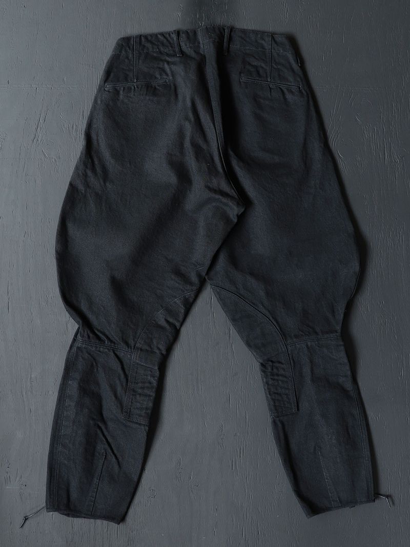 BLACK DENIM SHERIFF BREECHES (DEEP BLACK)