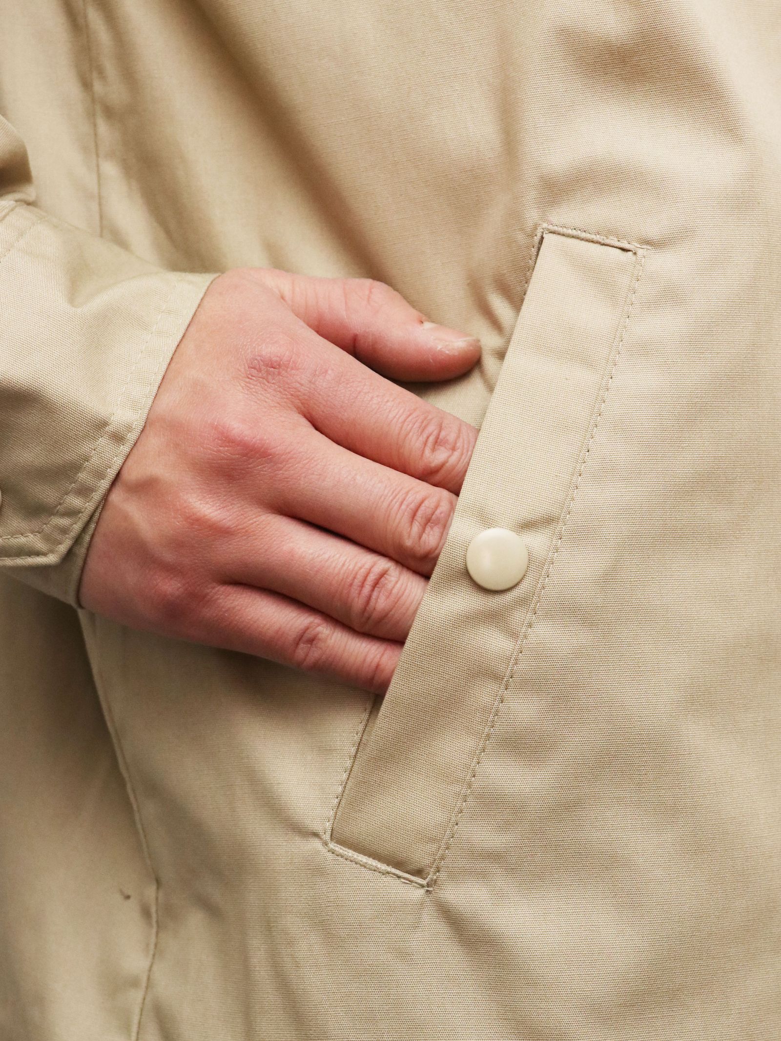 SKANDA ORIGNAL T/C コーチジャケット (ベージュ) / SKANDA ORIGNAL  T/C COACH JACKET (BEIGE)