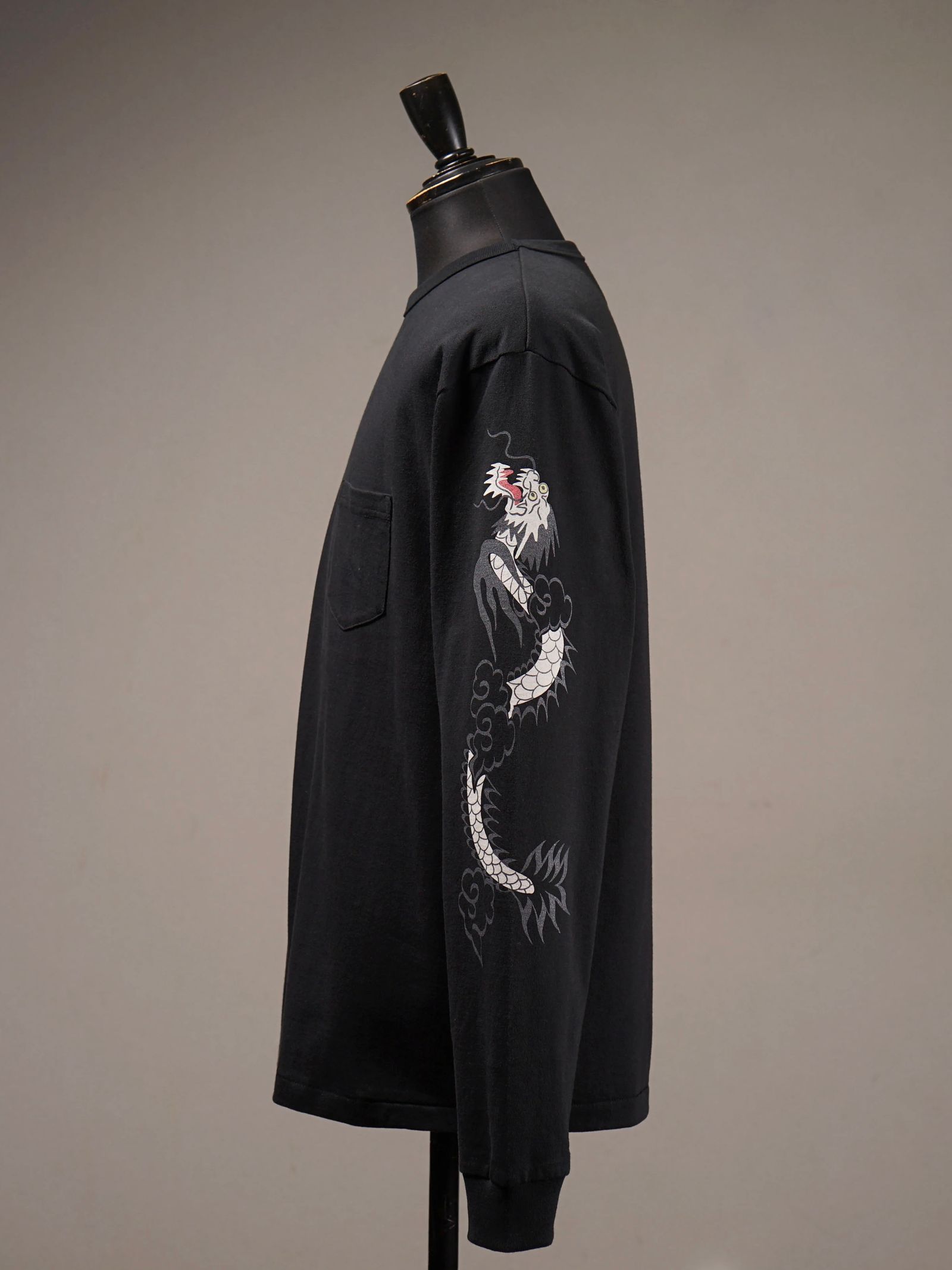 GLAD RAW - L/S T-SHIRTS (BLACK)