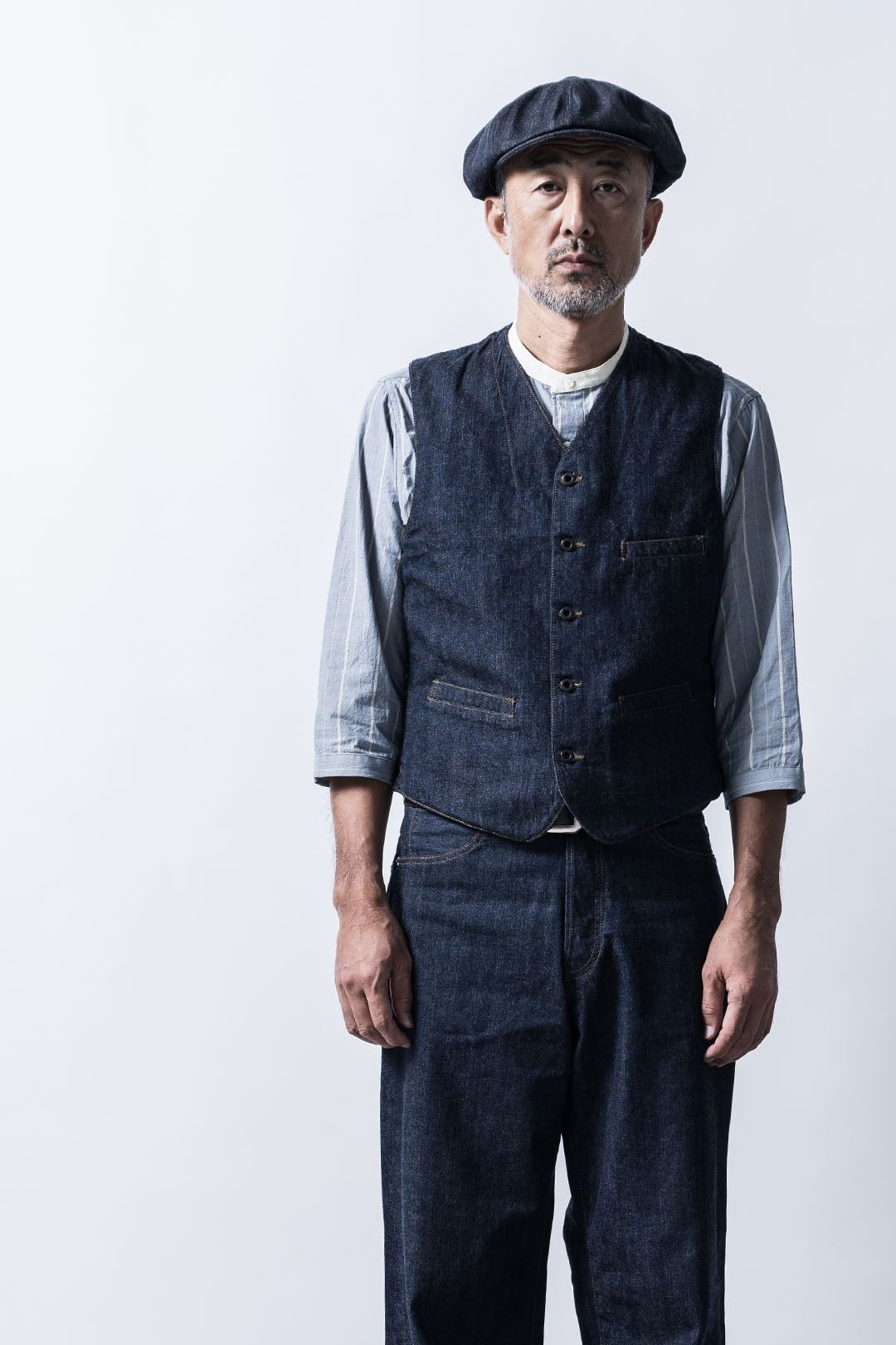 1920'S 10.5OZ DOCKERY VEST (DARK INDIGO)