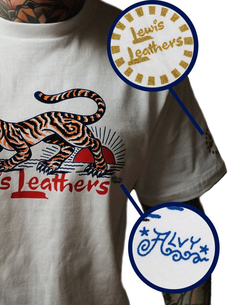 "PROWLING TIGER" T-SHIRTS (WHITE)