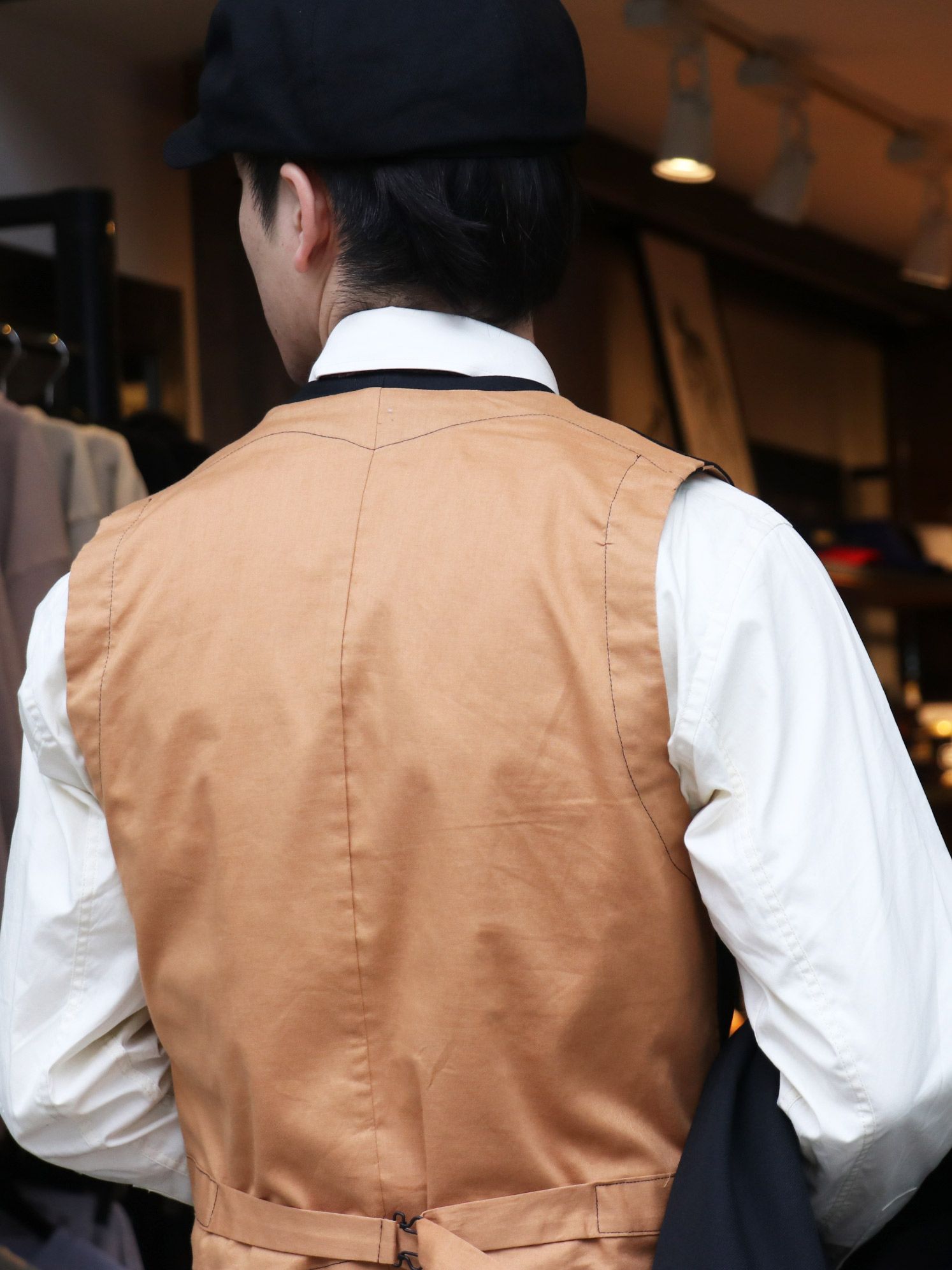 ARMY SERGE BUTLER VEST (MIDNIHGHT BLACK)