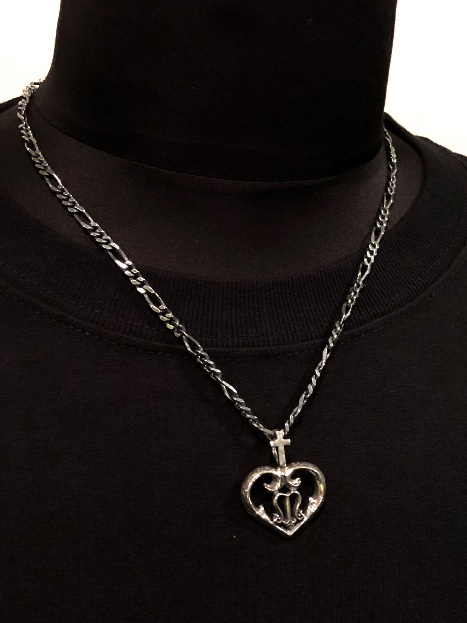CROSS HEART NECKTOP (SILVER925)
