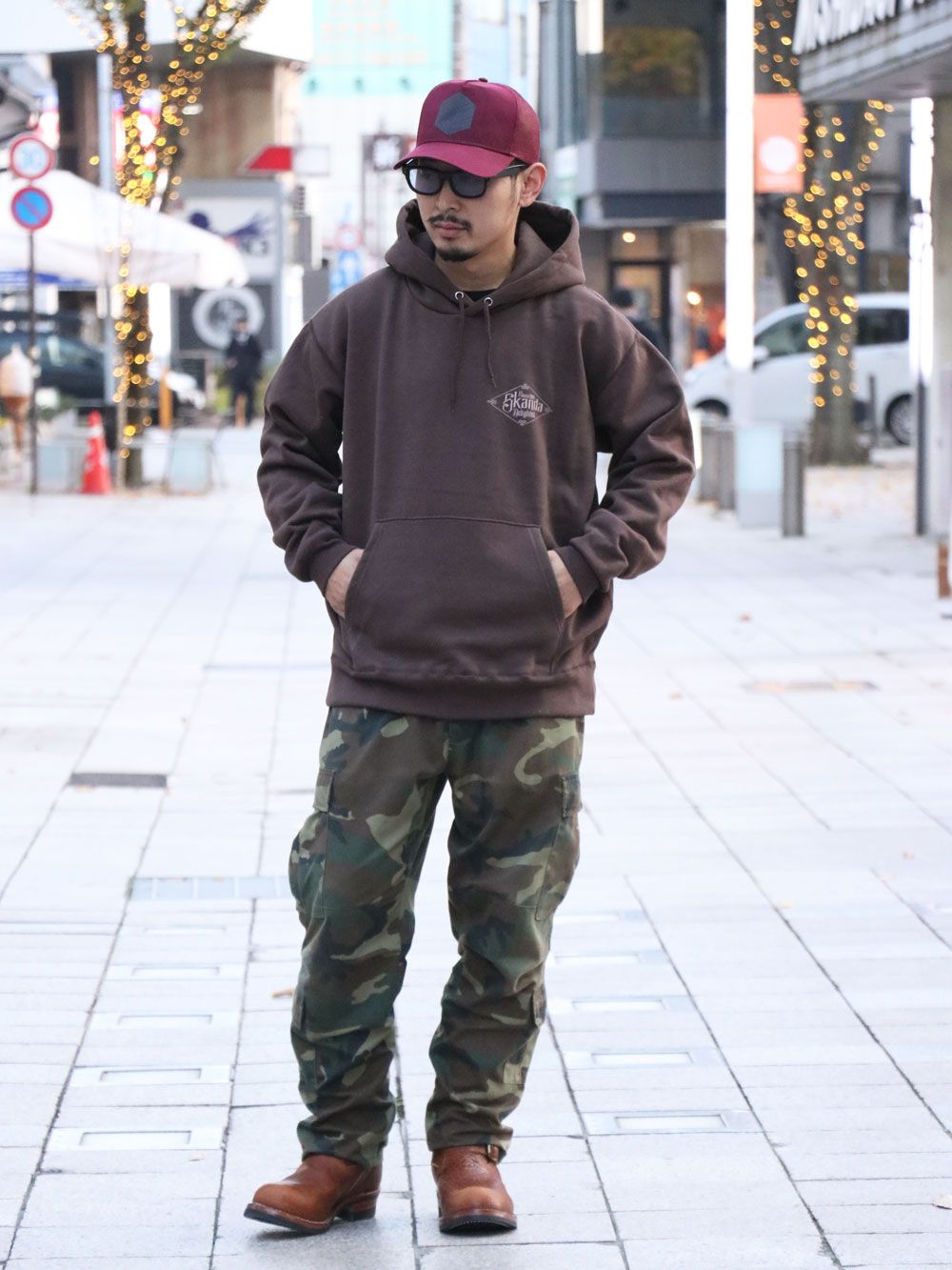 オリジナルヘビーオンスパーカー (ブラウン) / ORIGNAL HEAVY OZ PULLOVER (BROWN)
