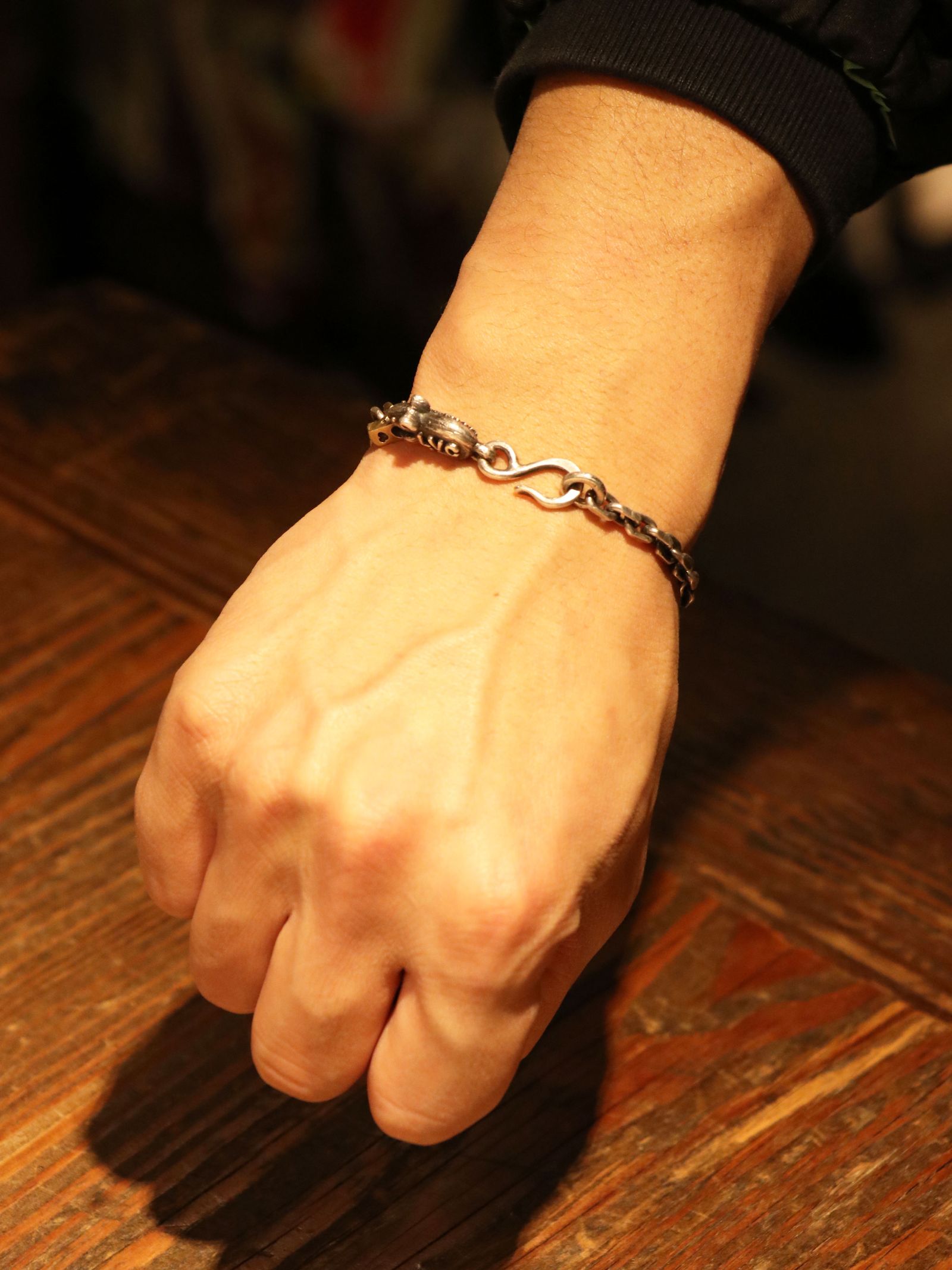 ニューライフブレスレット マウス&チーズチェーン /  "New Life" Bracelet w "Mouse & Cheese" (SILVER925×BRASS)