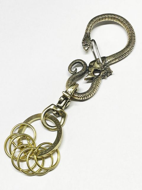 【お取り寄せ注文】SNAKE & DEVIL KEYHOLDER (BRASS)