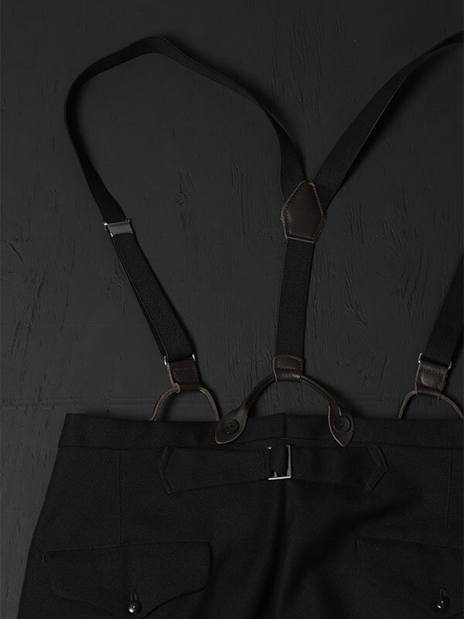 ARMY SERGE BUTLER PANTS (MIDNIGHT BLACK)