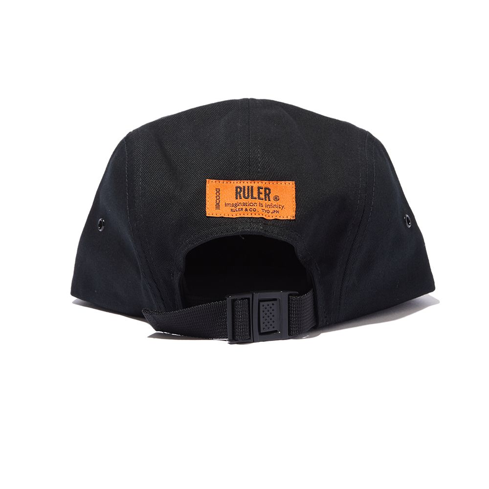 RULER - STATE CAMP CAP (BLACK, O.D.) | SKANDA