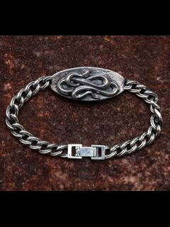 SNAKE PLATE BRACELET (SILVER925)