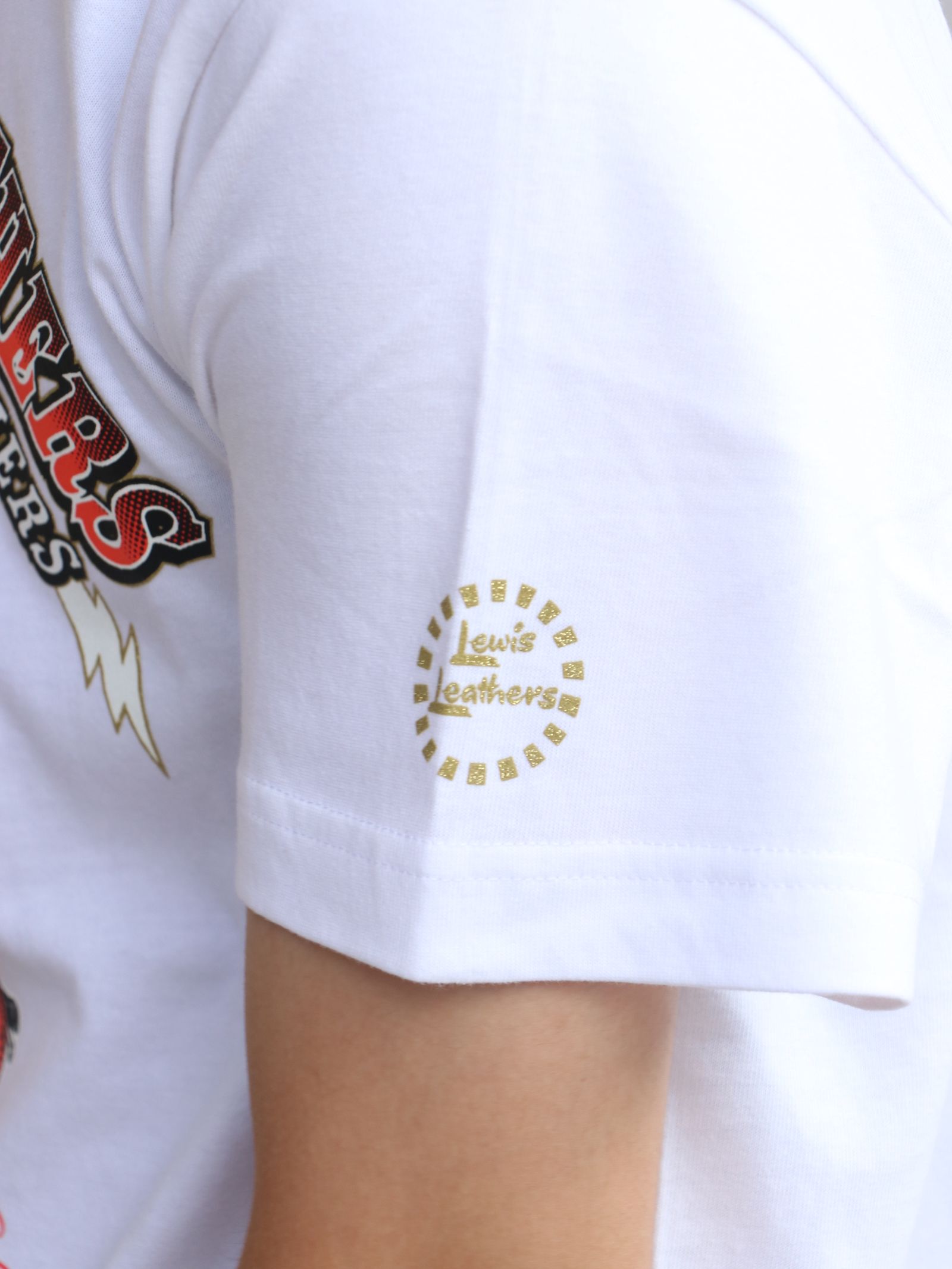 EROSTIKA × LEWIS LEATHERS "vol.2"  S/S T-SHIRTS  (WHITE)