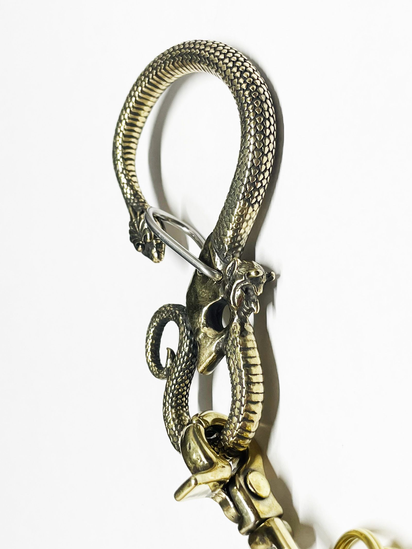 【お取り寄せ注文】SNAKE & DEVIL KEYHOLDER (BRASS)