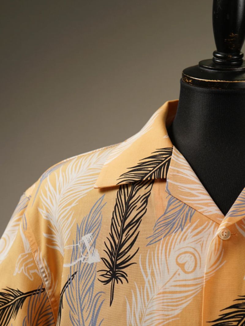 PEACOCK QUILL - S/S SHIRTS (ORANGE)