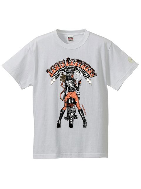 EROSTIKA × LEWIS LEATHERS "vol.2"  S/S T-SHIRTS  (WHITE)