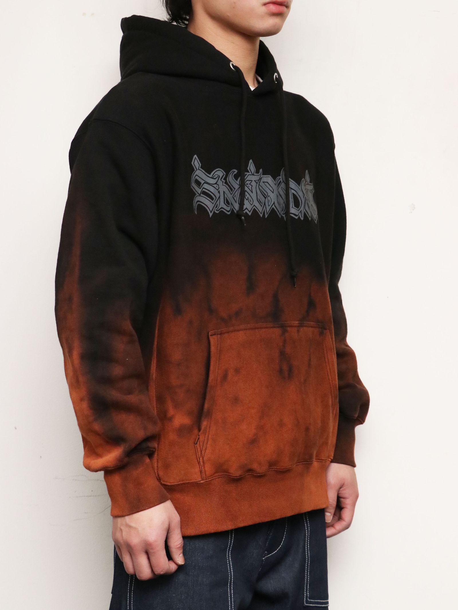 オリジナルヘビーオンスブリーチパーカー(ブラック) / ORIGNAL HEAVY OZ BLEACH PARKA (BLACK)