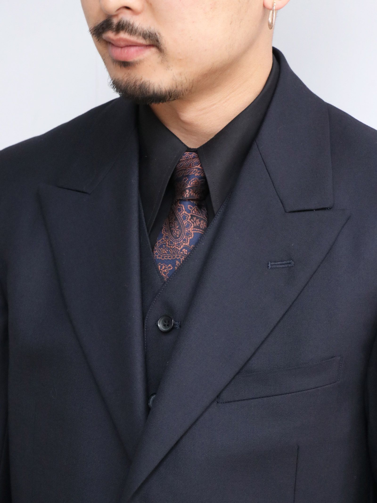 WALL SYREET SNAPY SUIT (DARK NAVY)