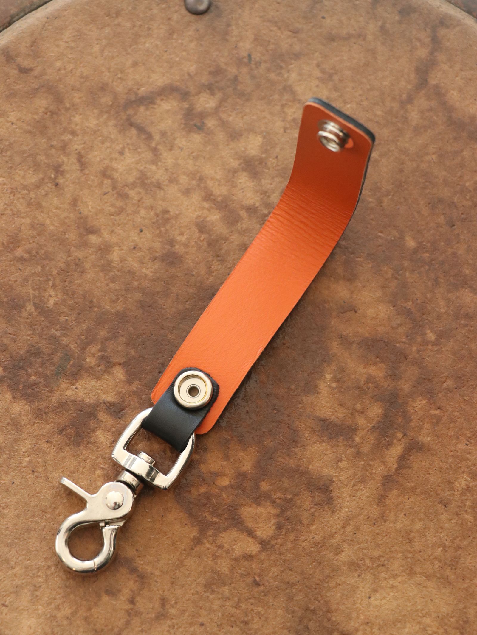 【限定発売】LEWIS LEATHERS BELT LOOP KEYRING MK2 (BLACK×ORANGE)