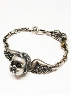 ニューライフブレスレット マウス&チーズチェーン /  "New Life" Bracelet w "Mouse & Cheese" (SILVER925×BRASS)