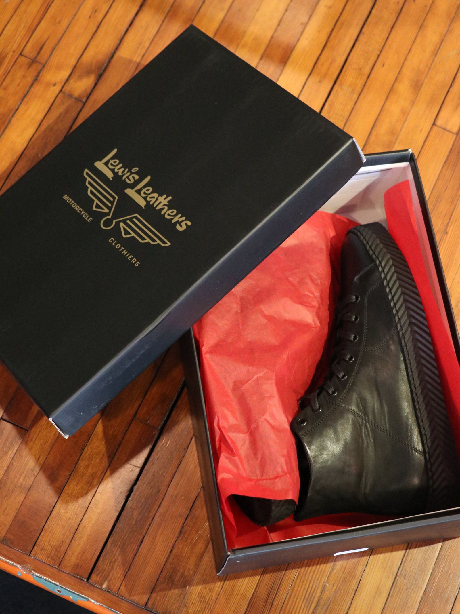 Lewis Leathers - GO FASTER HIGH (BLACK) | SKANDA