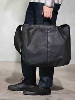 【PEANUTS&CO. x ACVM】 WAXED COTTON NEWS PAPER BAG (BLACK)