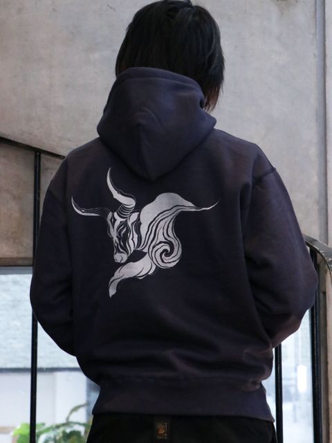 "Year of the ox"オリジナルヘビーオンスパーカー(ネイビー) / "Year of the ox"  ORIGNAL HEAVY OZ PULLOVER (NAVY)