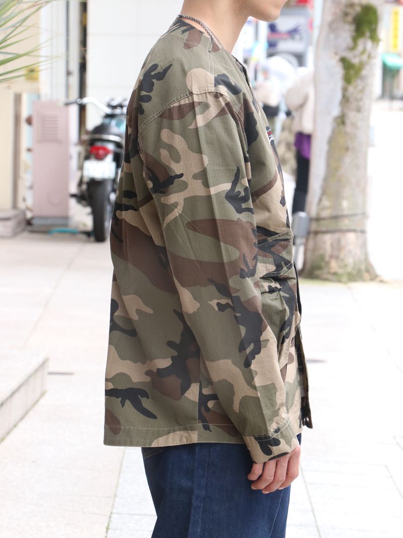 HERRINGBONE SHIRT JAKET (CAMO)